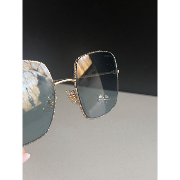 Miu Miu MU 61VS Square gold sunglasses main image 7